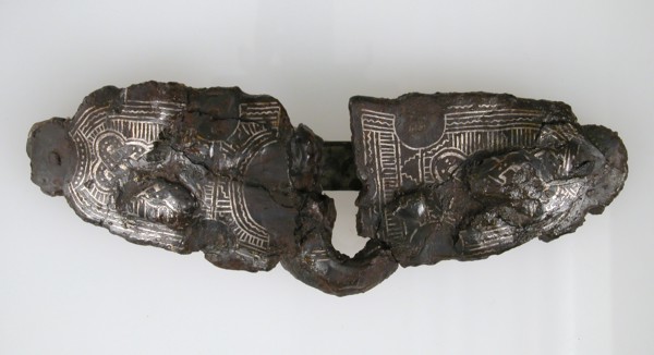 Belt Buckle and Counter Plate, Frankish, 7th century.