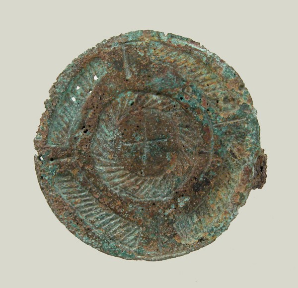 Disk Brooch, Frankish, 7th century.