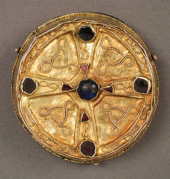 Disk Brooch, Frankish, 7th century.