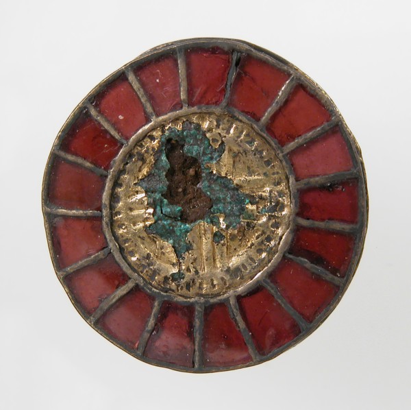 Disk Brooch, Frankish, 6th century.
