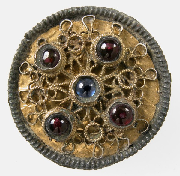 Disk Brooch, Frankish, 7th century.
