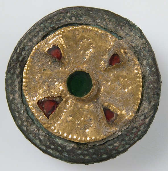 Disk Brooch, Frankish, late 6th-early 7th century.