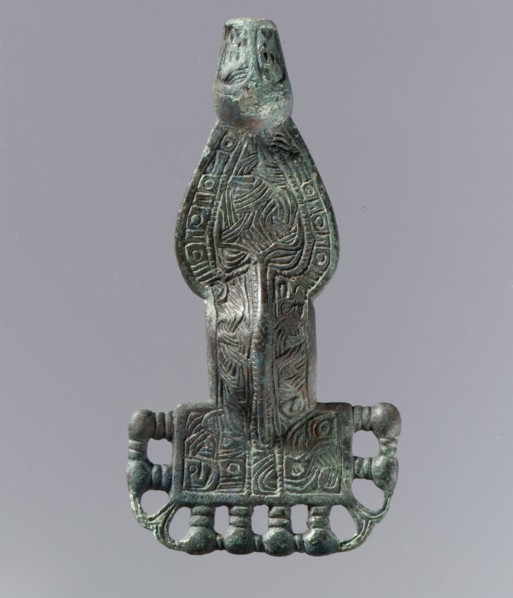 Square-Headed Bow Brooch, Frankish, 6th century.