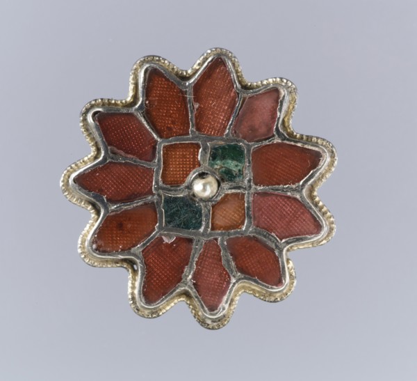 Rosette Brooch, Frankish, 6th century.