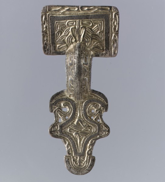 Square-Headed Bow Brooch, Frankish, 530-560.
