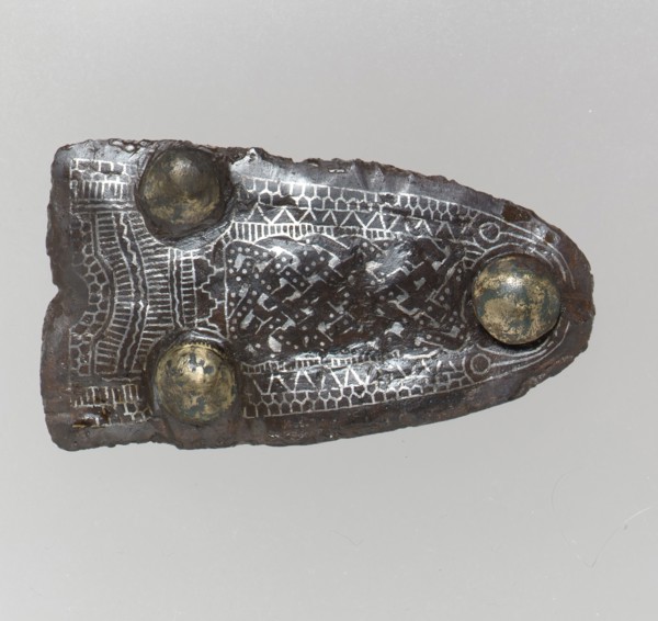Counter Plate of a Belt Buckle, Frankish, late 6th-early 7th century.