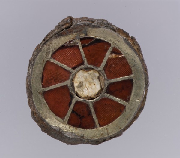 Disk Brooch, Frankish, 6th century.