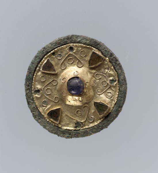 Disk Brooch, Frankish, 7th century.