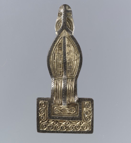 Square-Headed Bow Brooch, Frankish, second half 6th century.
