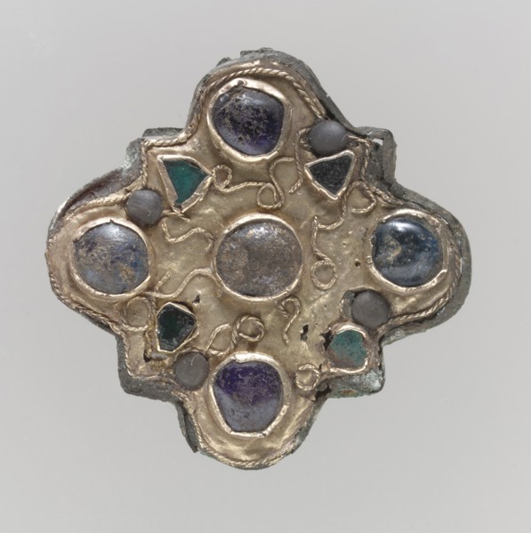 Disk Brooch, Frankish, first half 7th century.