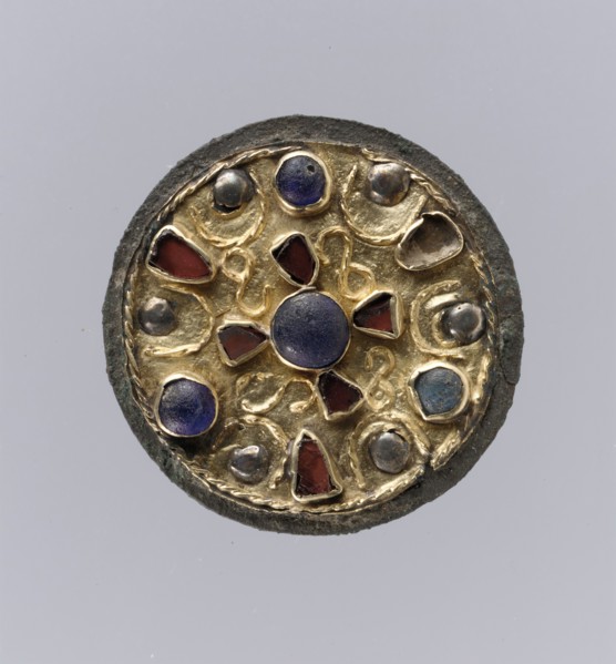 Disk Brooch, Frankish, 7th century.