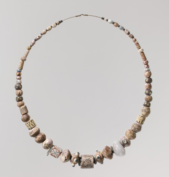 Beads from a Necklace, Frankish, 6th century.