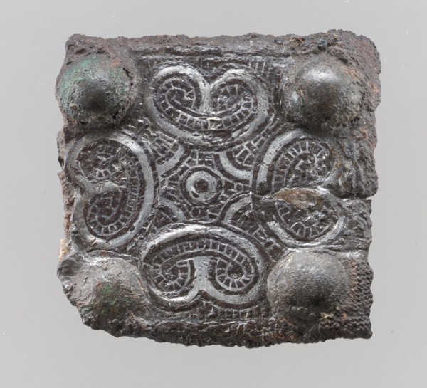 Belt Plate Back, Frankish, 7th century.