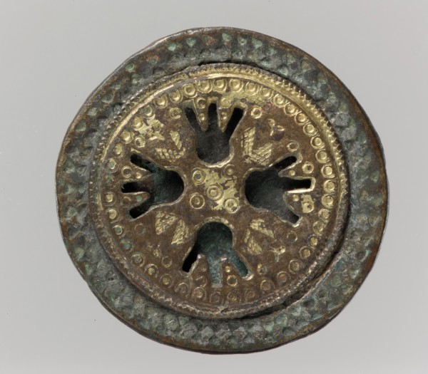 Disk Brooch, Frankish, 6th century.