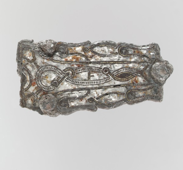 Counter Plate of a Belt Buckle, Frankish, 7th century.