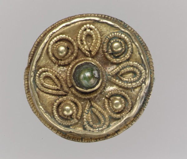 Disk Brooch, Frankish, 7th century.