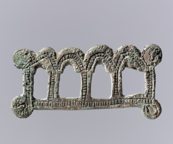 Oblong Openwork Plaque, Frankish, 7th century.