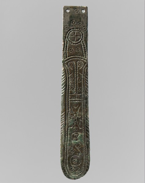 Strap End, Frankish or Allemanic, 650-700.