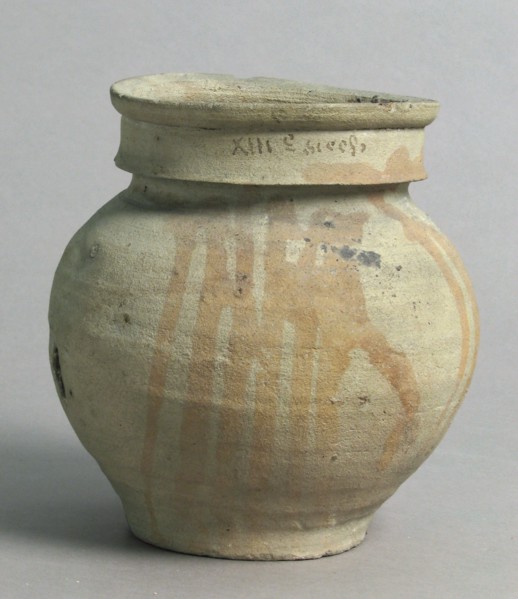 Jar, French, 13th-14th century.