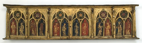 Plaque with Six Inset Panels, French, 14th century.
