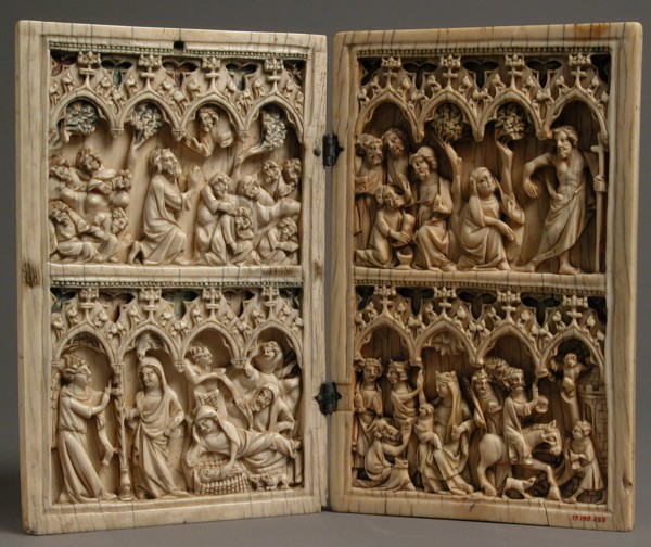 Diptych with Scenes from the Life of Christ, French, 14th century.