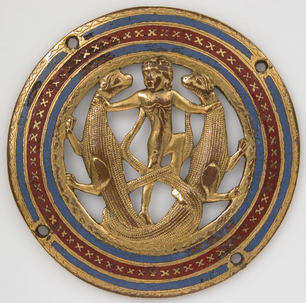 Medallion from a Coffret, French, ca. 1210.