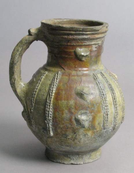 Jug, French, late 1200s-early 1300s.