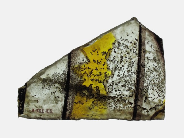 Glass Fragment, French, 15th century.
