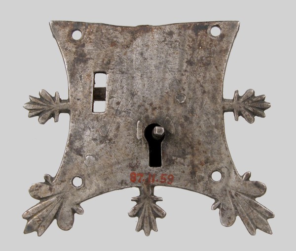 Mortise lock, French, 14th century.