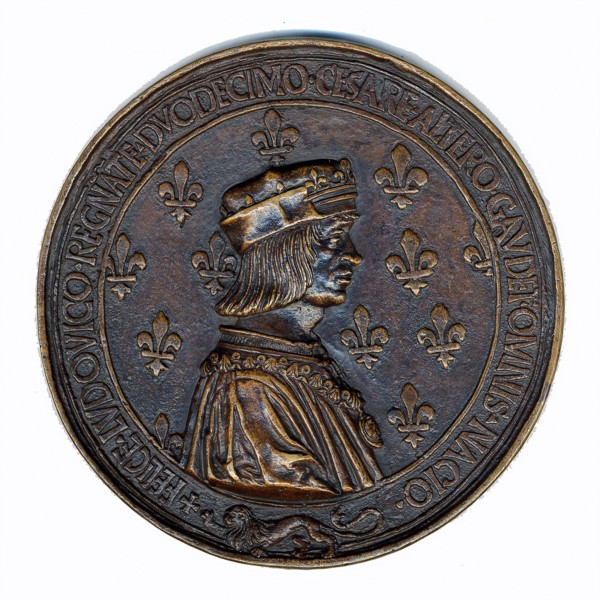 Medal, Louis XII & Anne Of Brittany, French, 15th century.