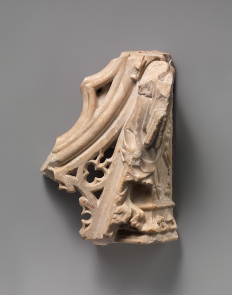 Architectural Fragment, French, ca. 1375-1425.