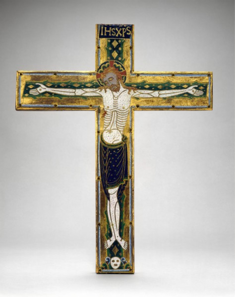 Central Plaque of a Cross, French, ca. 1185-95.