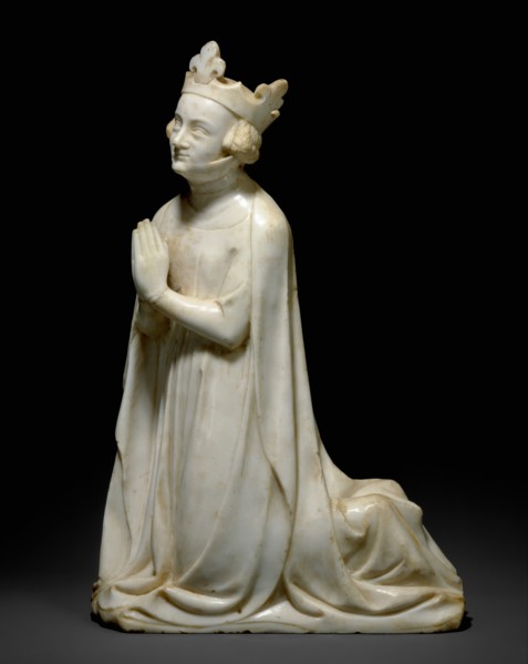 Queen, from a group of Donor Figures including a King, Queen, and Prince, French, ca. 1350.
