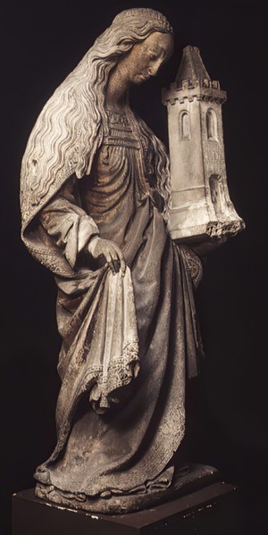 Saint Barbara, French, 16th century.