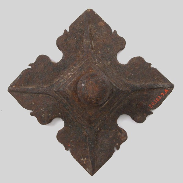 Nail, Head, French or Spanish, 16th-17th century.