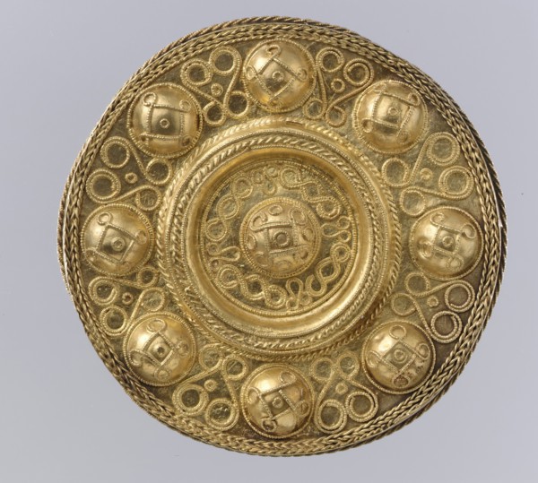 Disk Brooch, Langobardic, ca. 600.