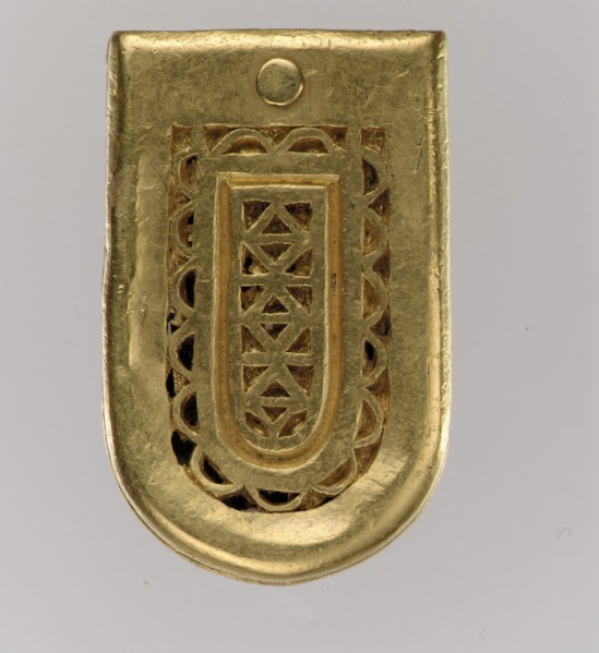 Gold Belt Buckle and Strap End, Langobardic, ca. 600.
