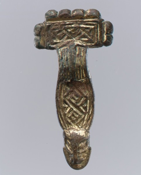 Square-Headed Bow Brooch, Langobardic, first half of 6th century.