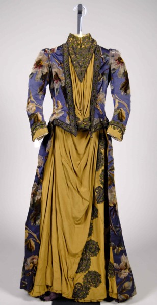 Afternoon dress, American, 1887-89.