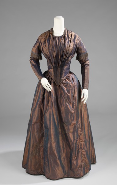 Afternoon dress, American, ca. 1845.