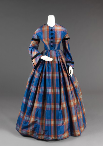 Afternoon dress, American, ca. 1855.
