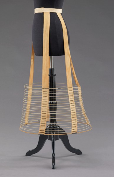 Cage crinoline, American, ca. 1875.