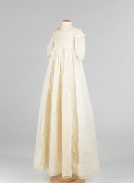 Christening dress, American, 1868.