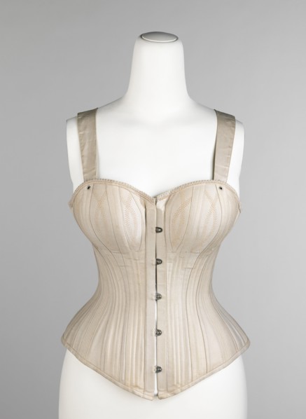 Corset, American, 1889-91.