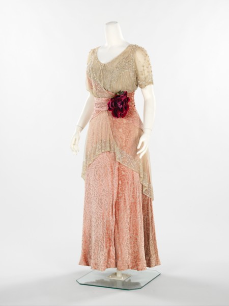 Evening dress, American, 1912-14.