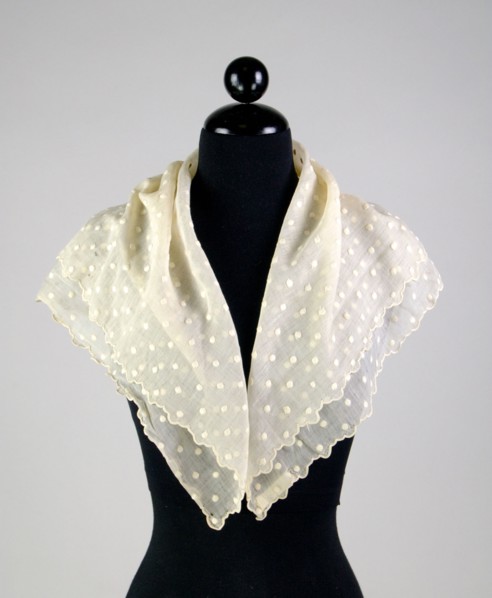 Fichu, American, 1820-40.