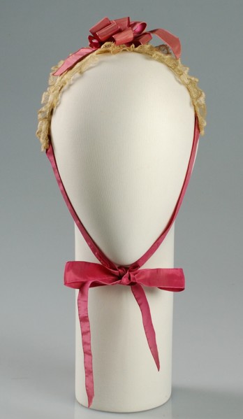 Morning cap, American, ca. 1870.