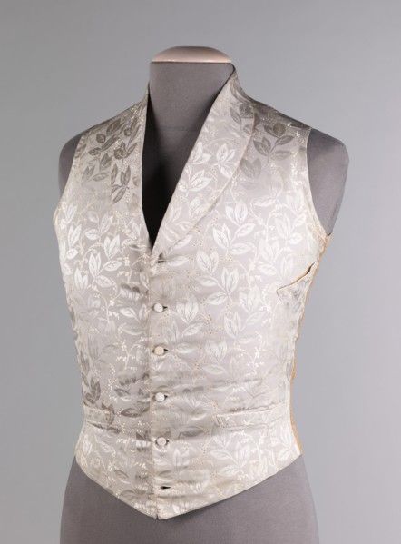 Wedding vest, American, third quarter 19th century.