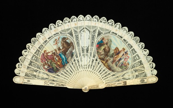 Brisé fan, French, 1800-1810.