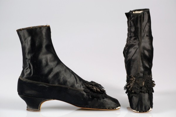 Evening boots, French, 1855-65.